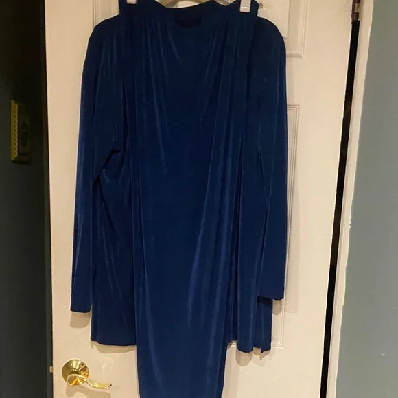 Chico's Travelers Blue Ensemble 3 Pieces Size 2 - Picture 4 of 10